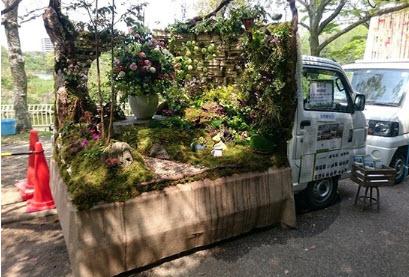 طراحی باغ پشت کامیون‌های ژاپنی (+تصاویر)
