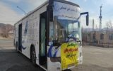 حضور اتوبوس سلامت شهرداری تبریز در مناطق زلزله‌زده خوی