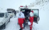 نجات ۶ فرد گرفتار در برف و کولاک ورزقان