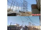 تخریب ساخت و ساز غیرمجاز ۶ طبقه توسط شهرداری منطقه ۵/ قلع و قمع ۲۱ مورد ساخت و ساز غیرمجاز در شرق تبریز