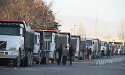تردد و بارگیری کامیون ها در آذربایجان شرقی عادی است