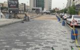 پروژه سنگفرش میدان شهید بهشتی تا یک ماه آینده تکمیل می‌شود