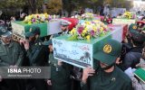 تشییع باشکوه ۴ شهید گمنام در تبریز