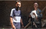 امداد رسانی به لک لک آسیب دیده در روستای سهلان تبریز