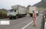تردد ناوگان ترانزیتی در مرز نوردوز روان شد